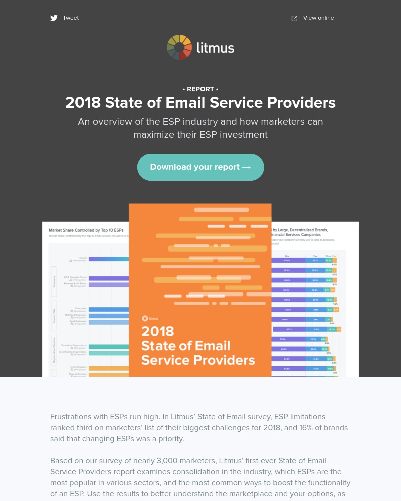 Litmus - The 2018 State of Email Service Providers [free download]