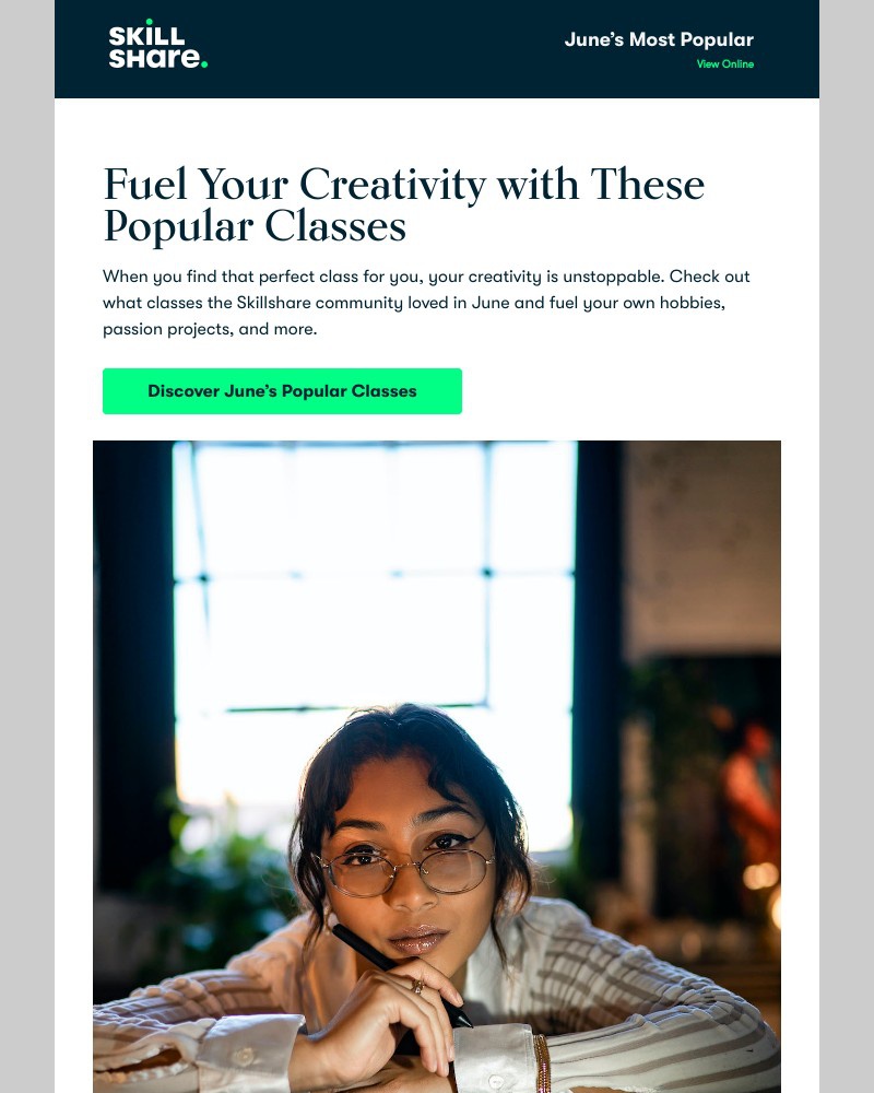 Skillshare - The 8 Most Popular Classes Right Now Are...