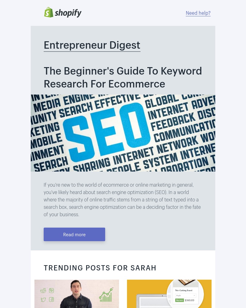Shopify - The Beginner's Guide to Keyword Research & SEO