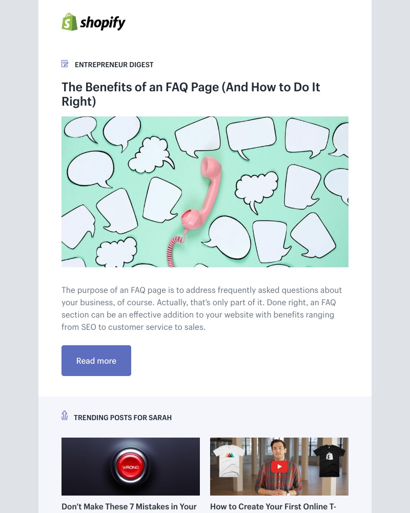 Shopify - The Benefits of an FAQ Page (And How to Do It Right)
