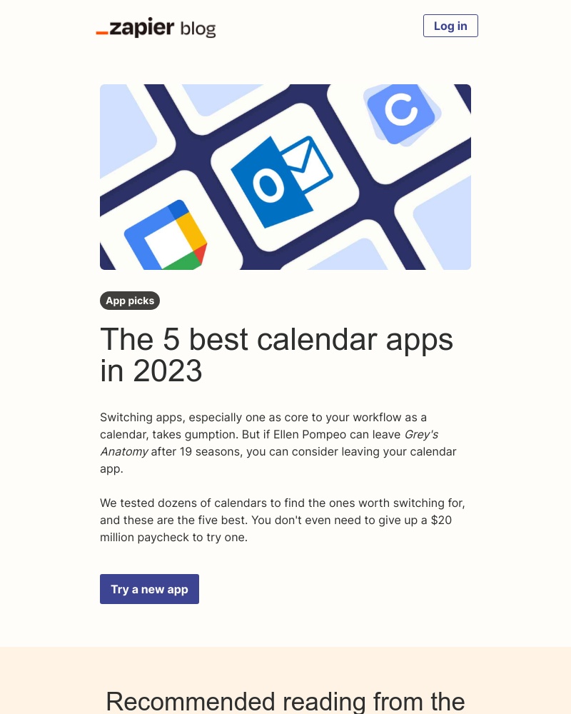 Zapier - The best calendar apps