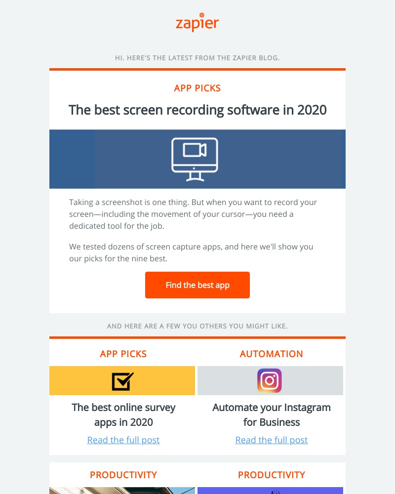 Zapier - The best screen recording software in 2020