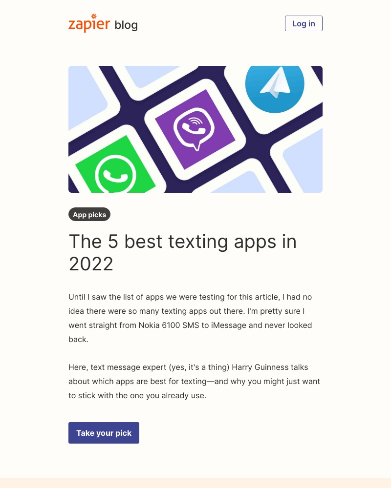 Zapier - The best texting apps in 2022