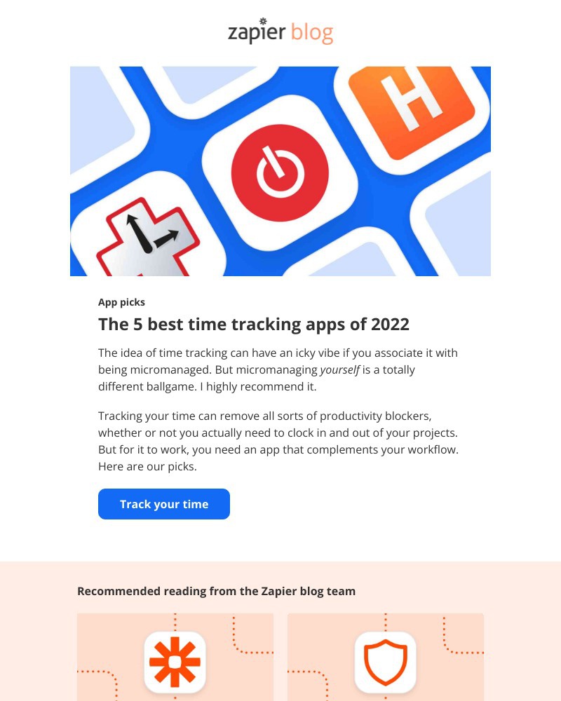 Zapier - The best time tracking apps of 2022