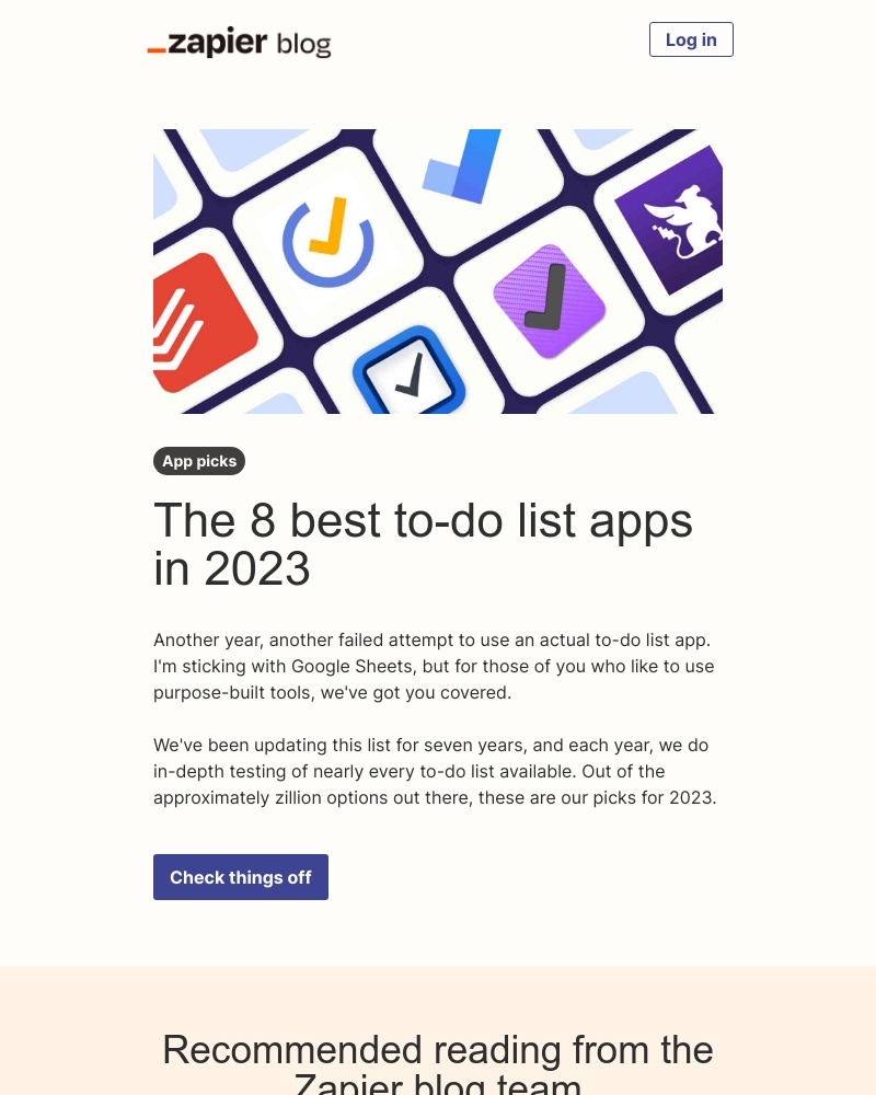 Zapier - The best to-do list apps
