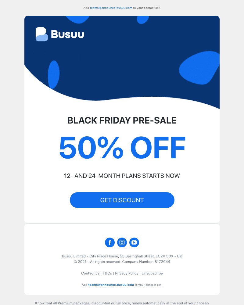 Busuu - ⚡ The Black Friday countdown starts now! ⚡