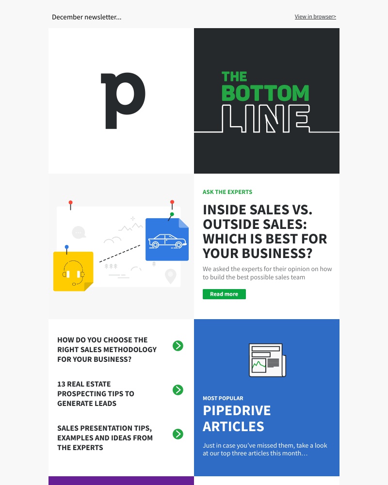 Pipedrive - The Bottom Line: December 2019 Edition