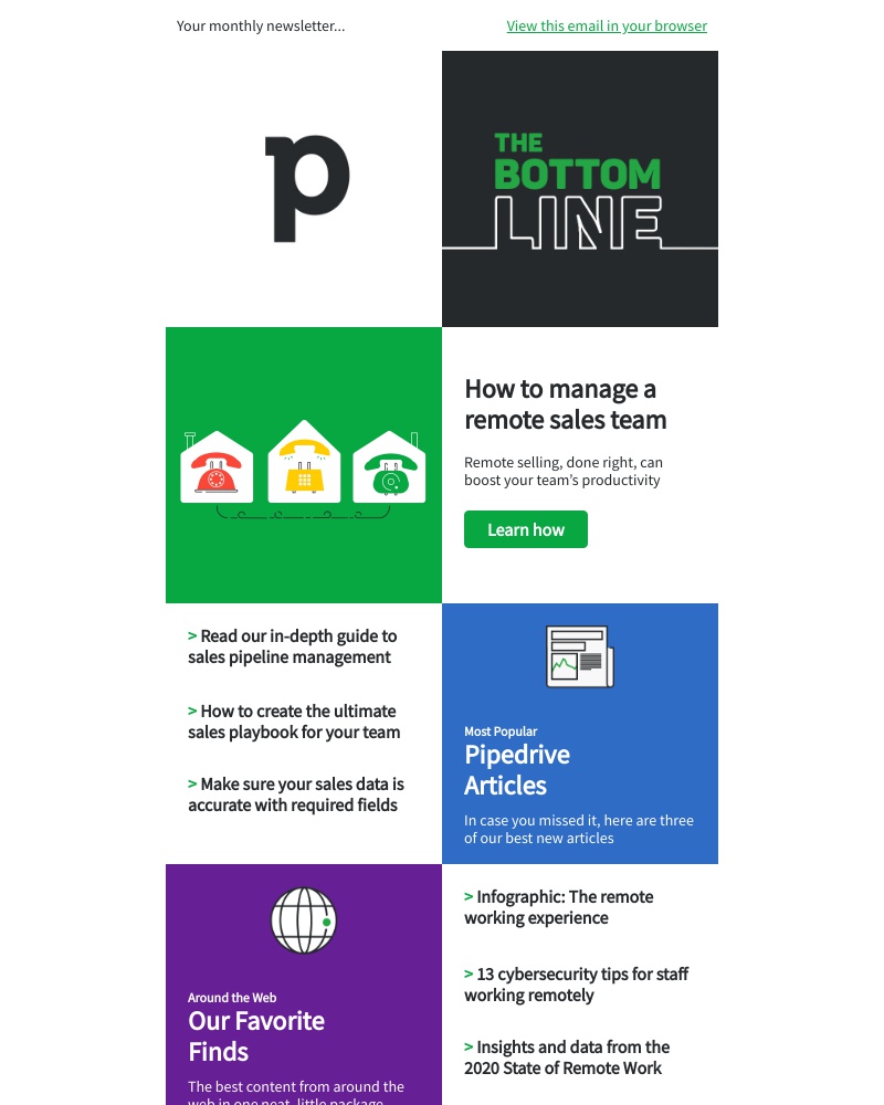 Pipedrive - The Bottom Line: June 2020 Edition