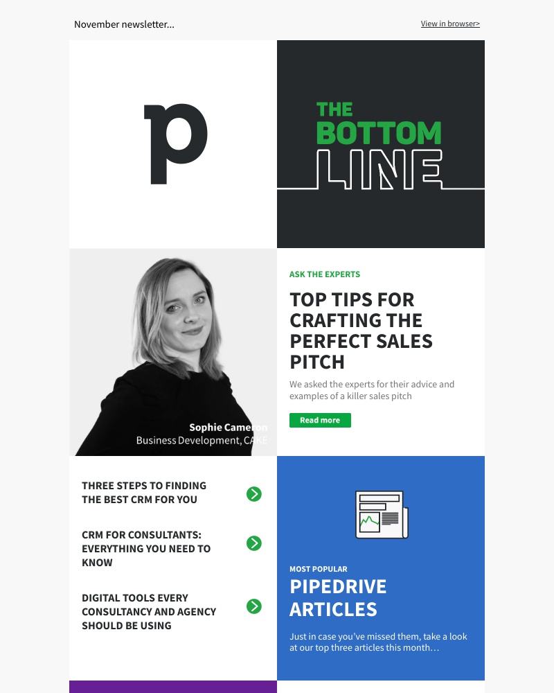 Pipedrive - The Bottom Line: November 2019 Edition