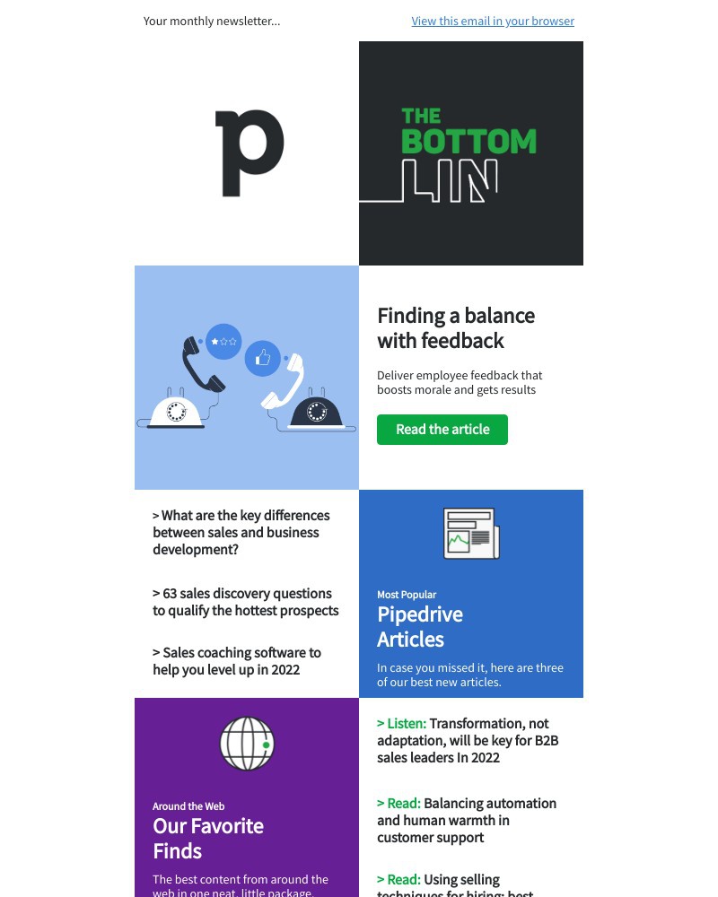 Pipedrive - The Bottom Line: November 2021 Edition