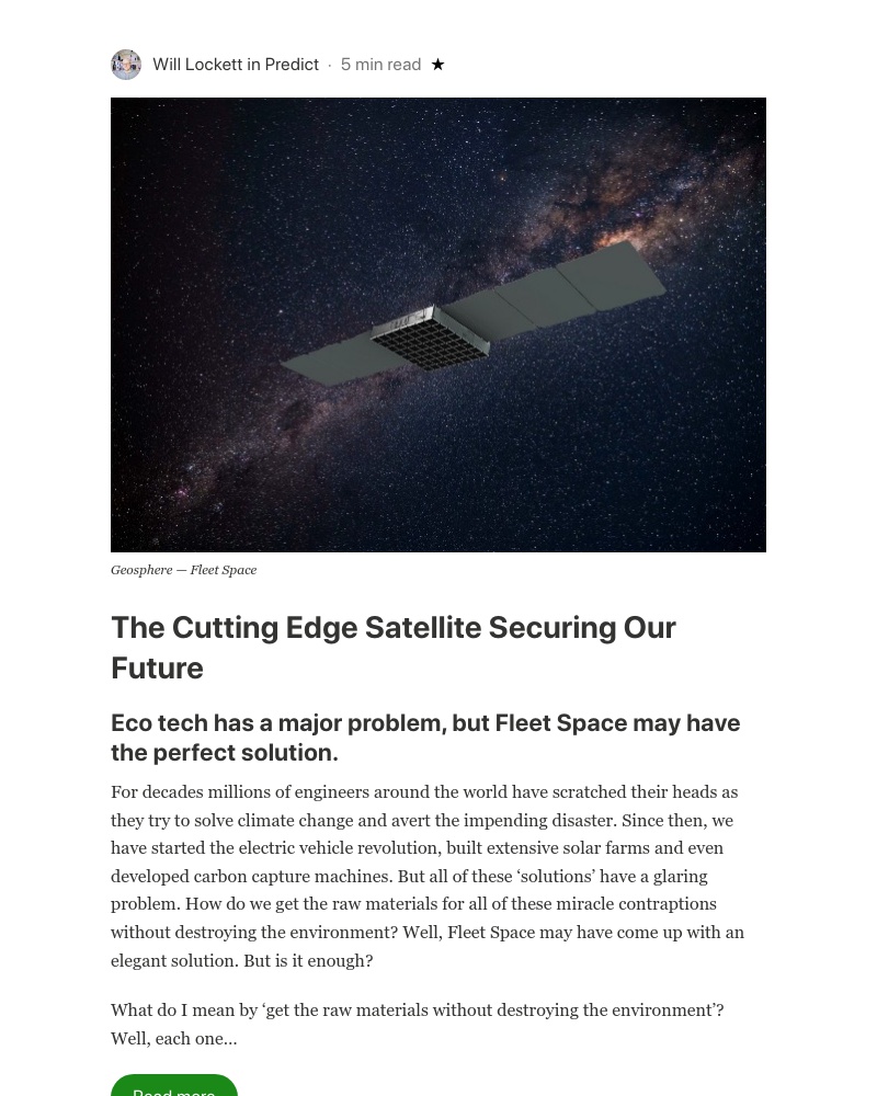 Medium - The Cutting Edge Satellite Securing Our Future