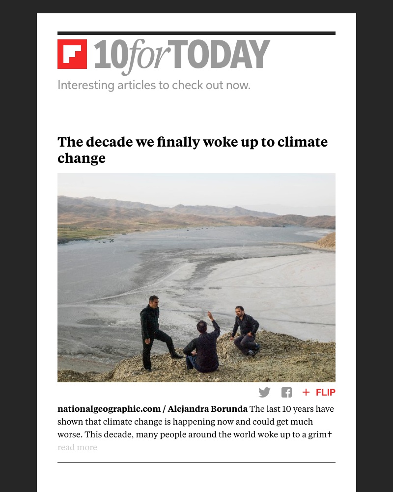 Flipboard - The decade we finally woke up to climate change