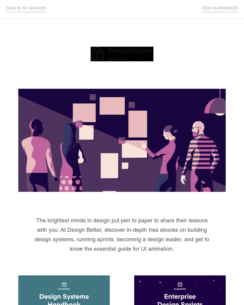 InVision - The Design Better library of books available for free