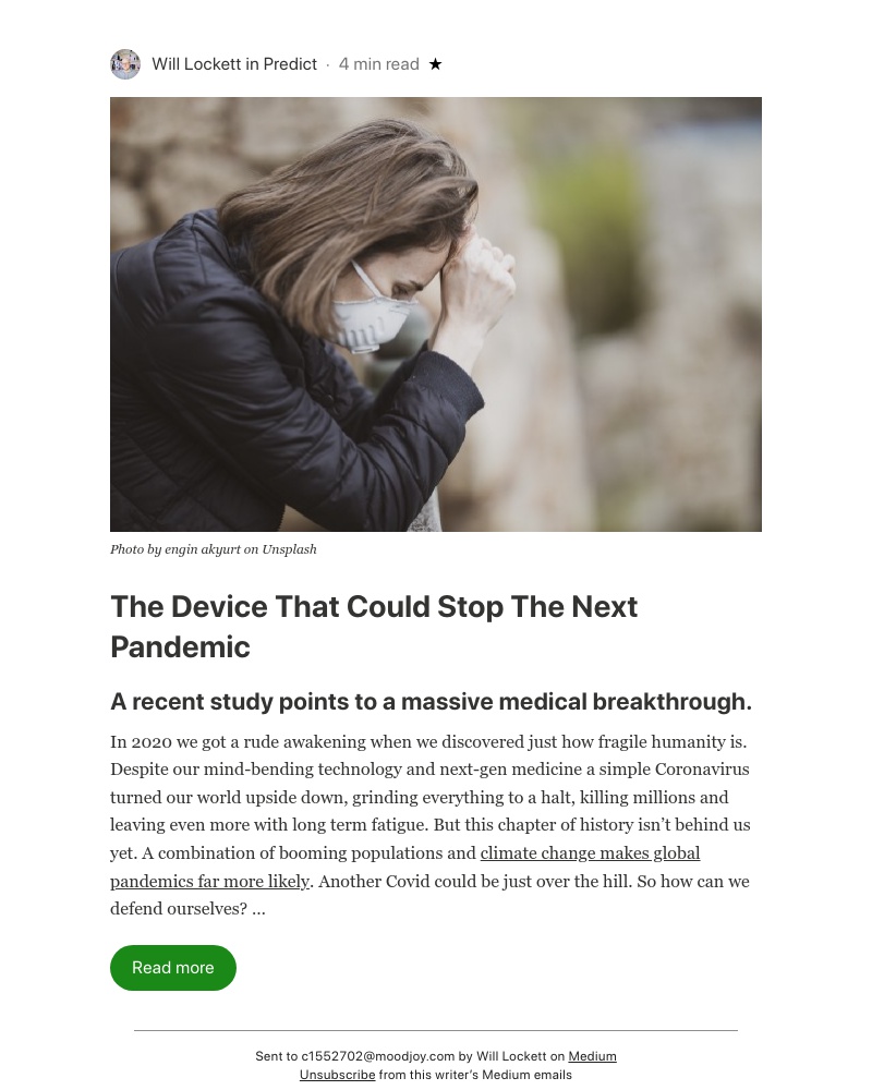 Medium - The Device That Could Stop The Next Pandemic