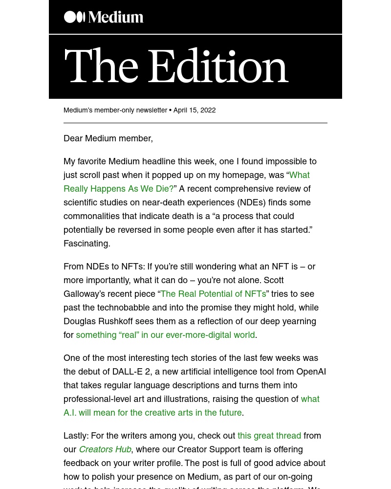 Medium - The Edition: What really happens as you die?