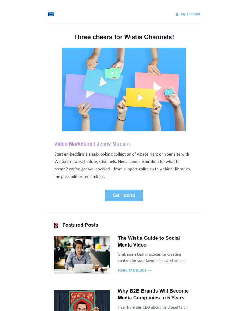 Wistia - The February Wistia Content Roundup: Video marketing tips you'll love ❤️