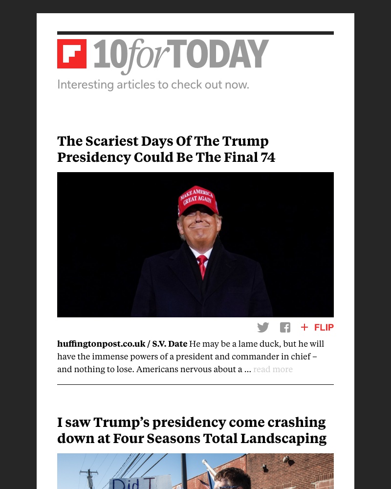 Flipboard - The final days of Trump's presidency