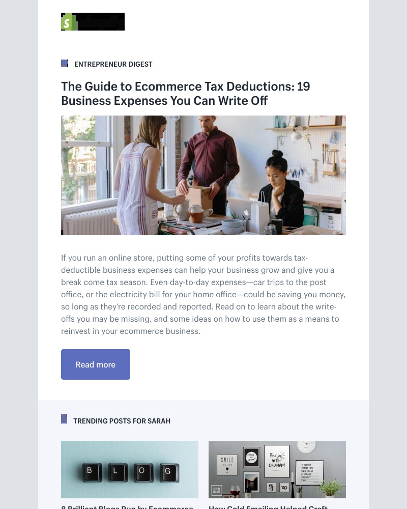 Shopify - The Guide to Ecommerce Tax Deductions: 19 Business Expenses You Can Write Off