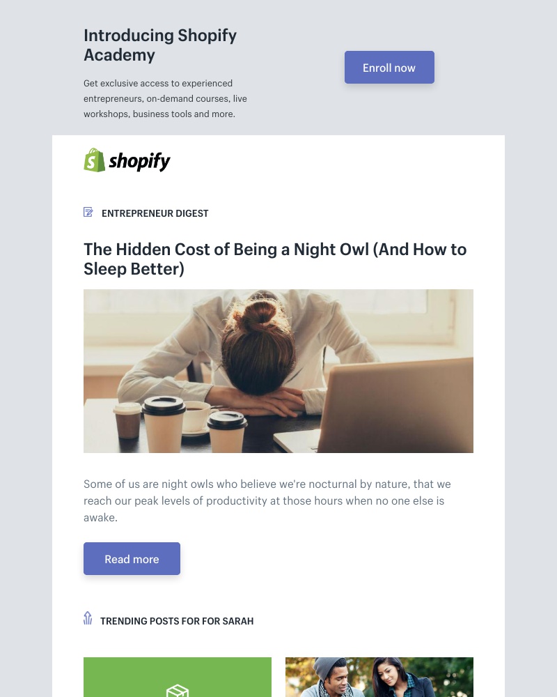 Shopify - The Hidden Cost of Being a Night owl