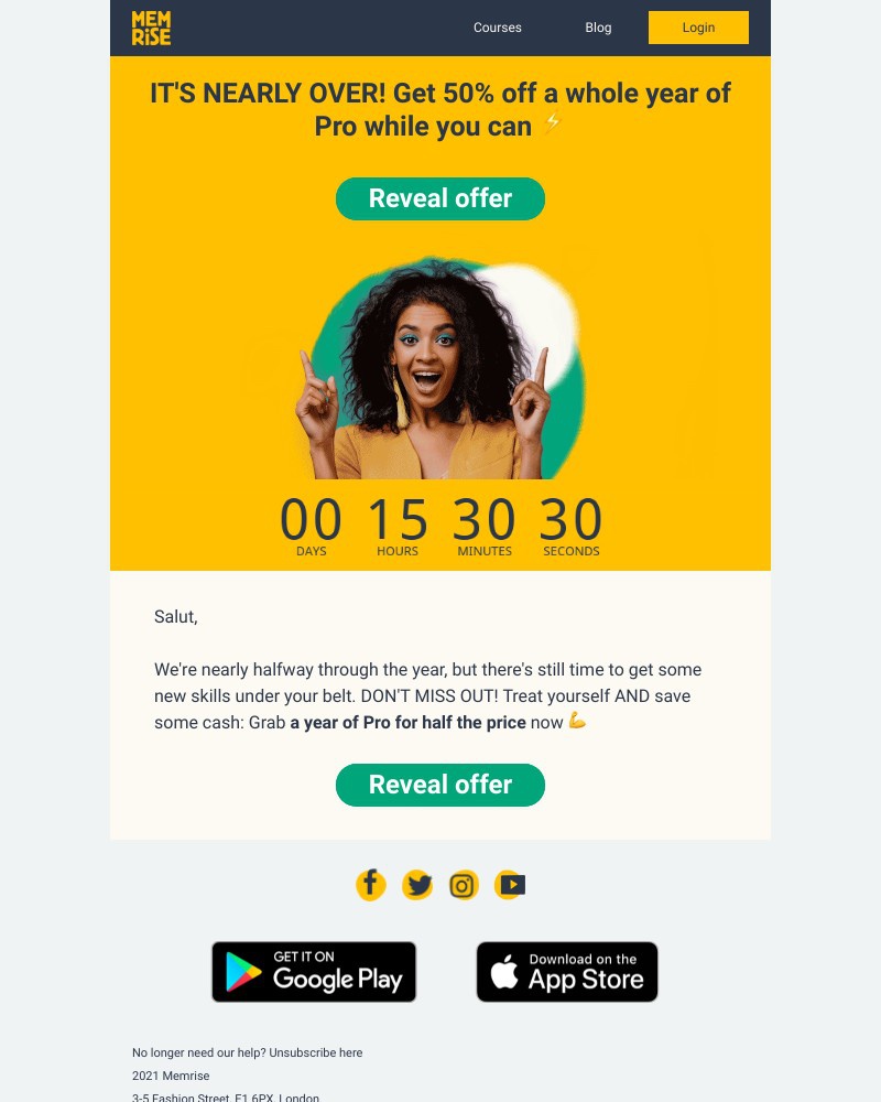 Memrise - ⏱ The LAST DAY to get 50% off is here!