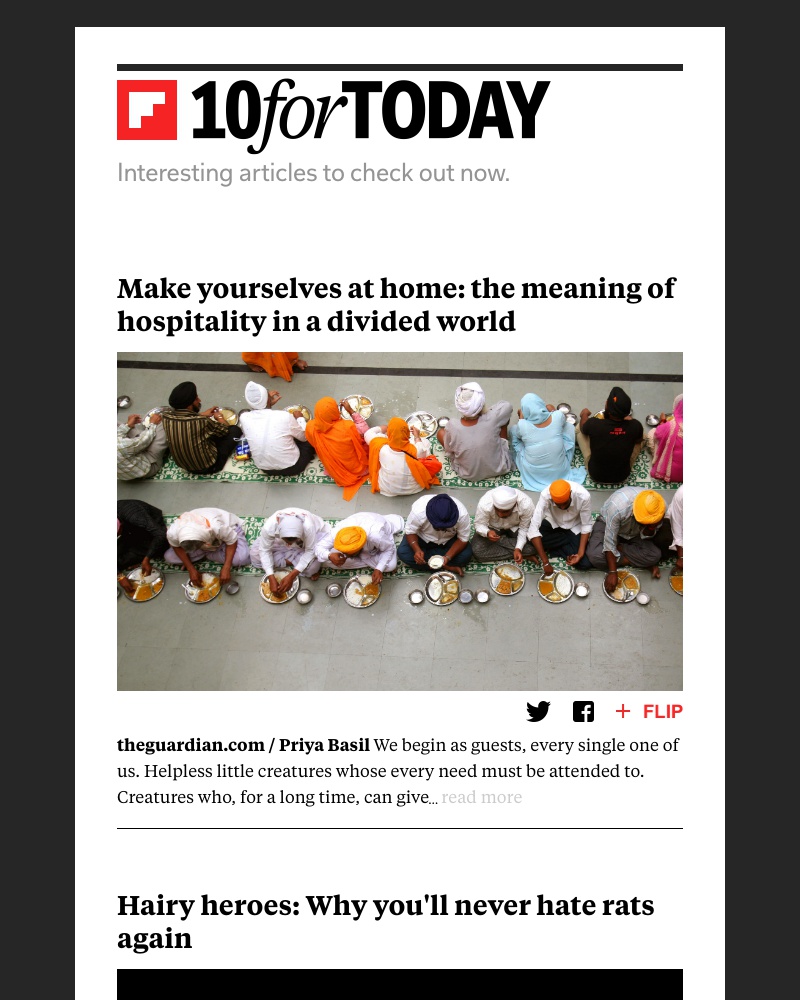 Flipboard - The meaning of hospitality in a divided world