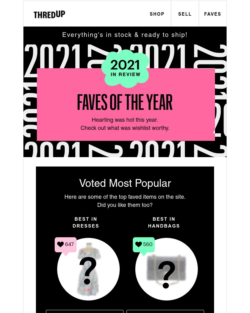 thredUP - The most ❤️ed item of 2021 was...