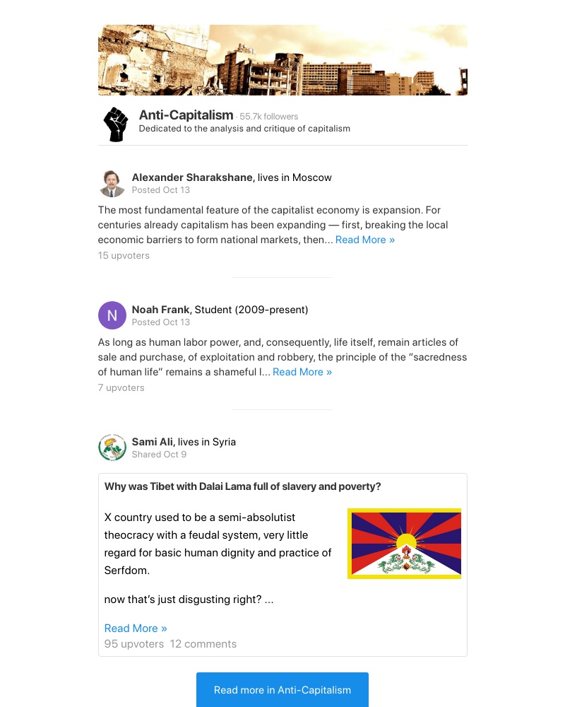 Quora - The most fundamental feature of the capitalist economy is expansion. For centuries already capitalism has been expanding — first, breaking the local e