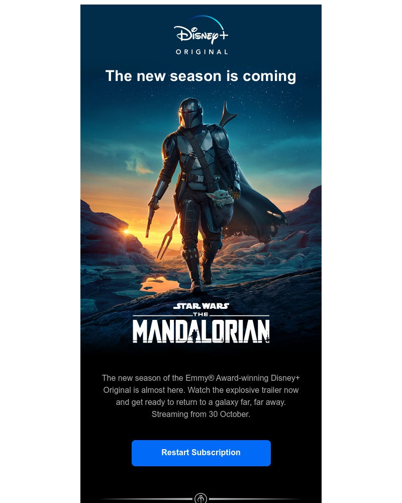 Disney+ - The new season of The Mandalorian is almost here