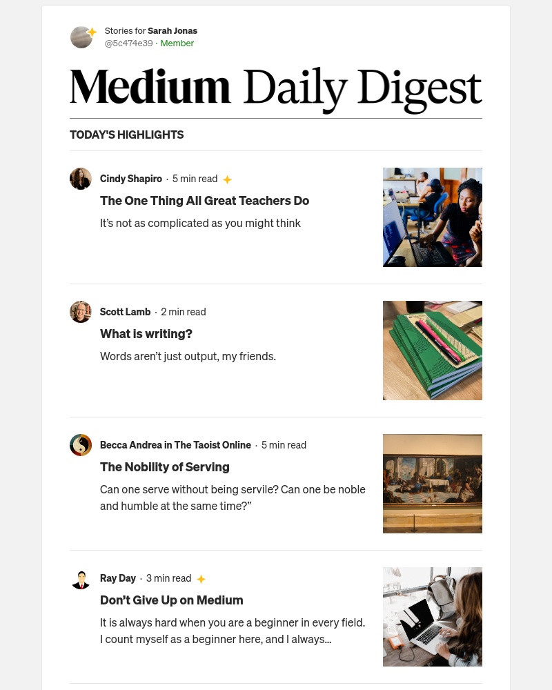 Medium - The One Thing All Great Teachers Do | Cindy Shapiro