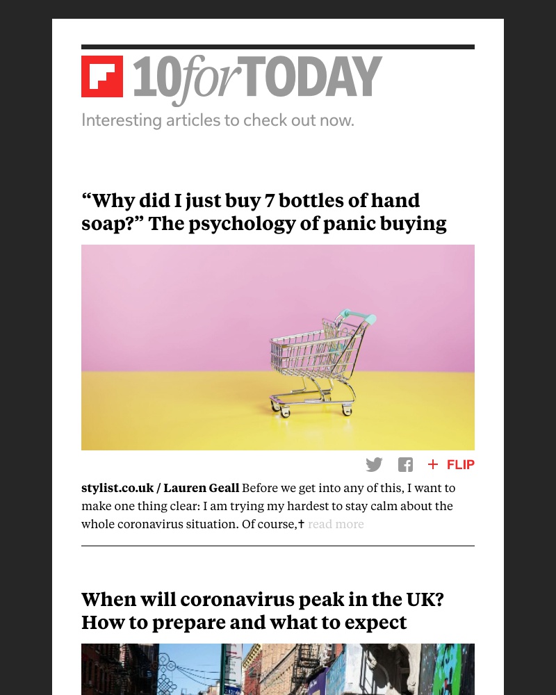 Flipboard - The psychology of panic buying
