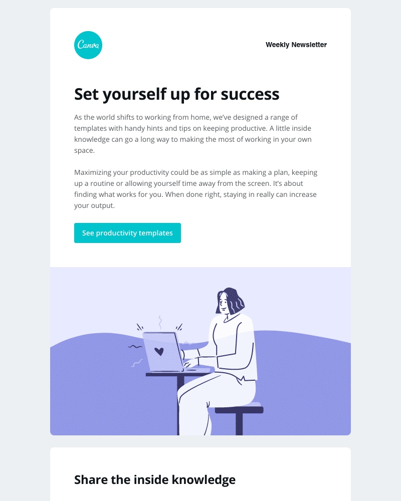 Canva - The secret to staying productive at home