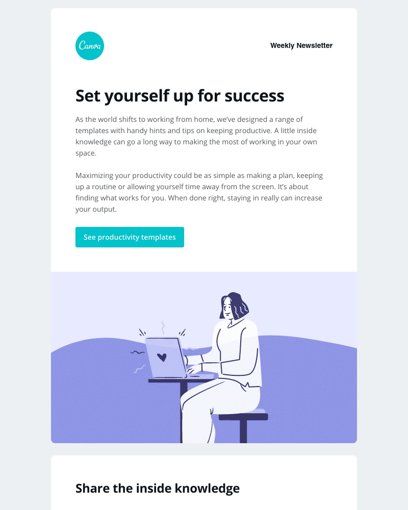 Canva - The secret to staying productive at home