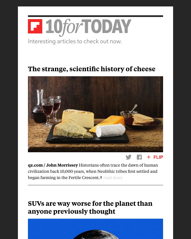 Flipboard - The strange, scientific history of cheese
