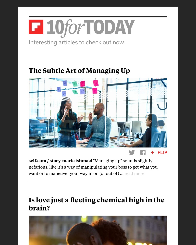 Flipboard - The subtle art of managing up