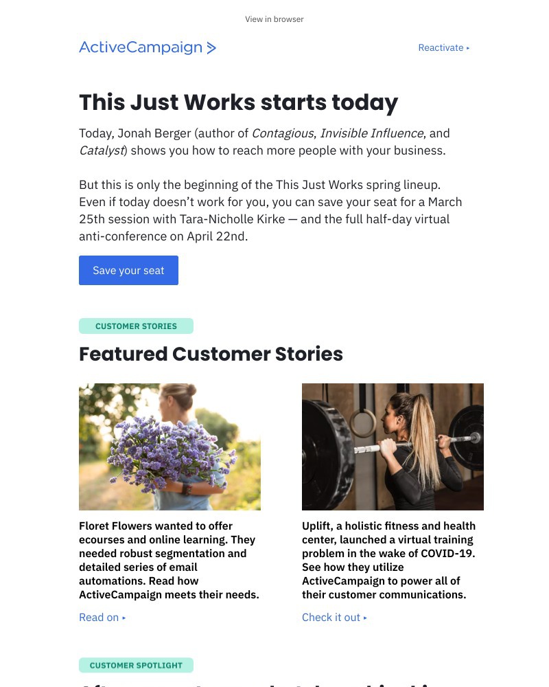 - The This Just Works spring lineup starts today