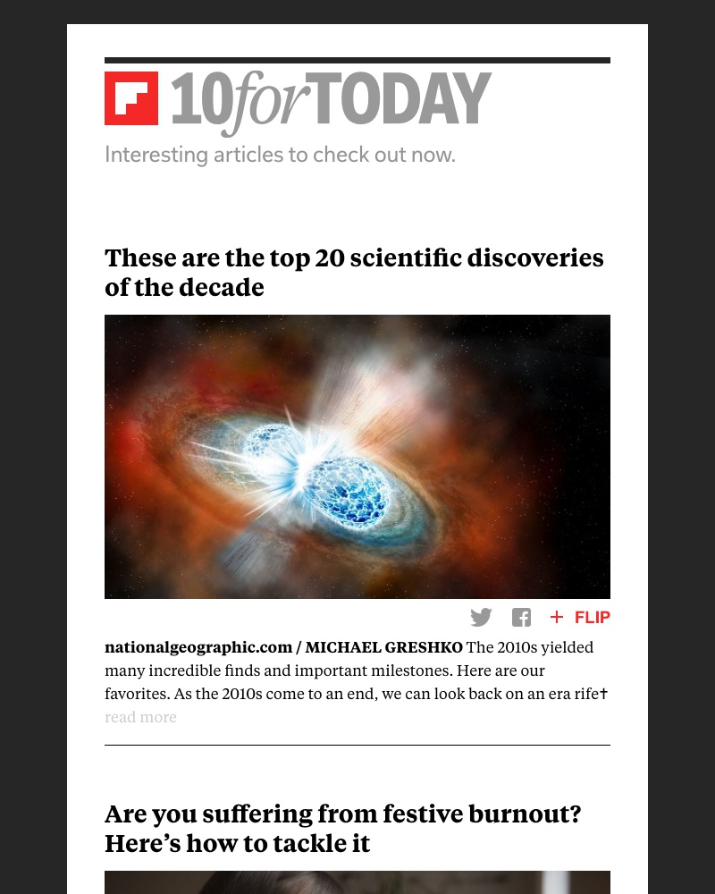 Flipboard - The top 20 scientific discoveries of the decade