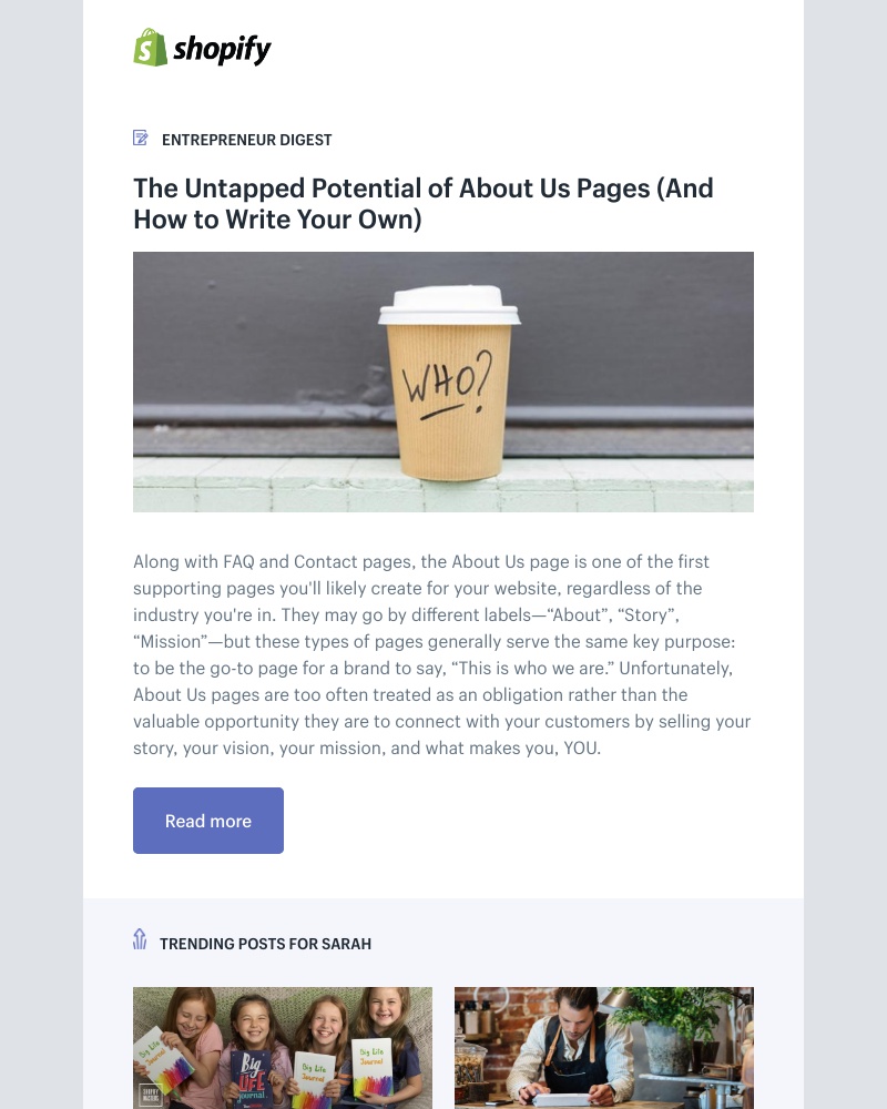 Shopify - The Untapped Potential of About Us Pages (And How to Write Your Own)
