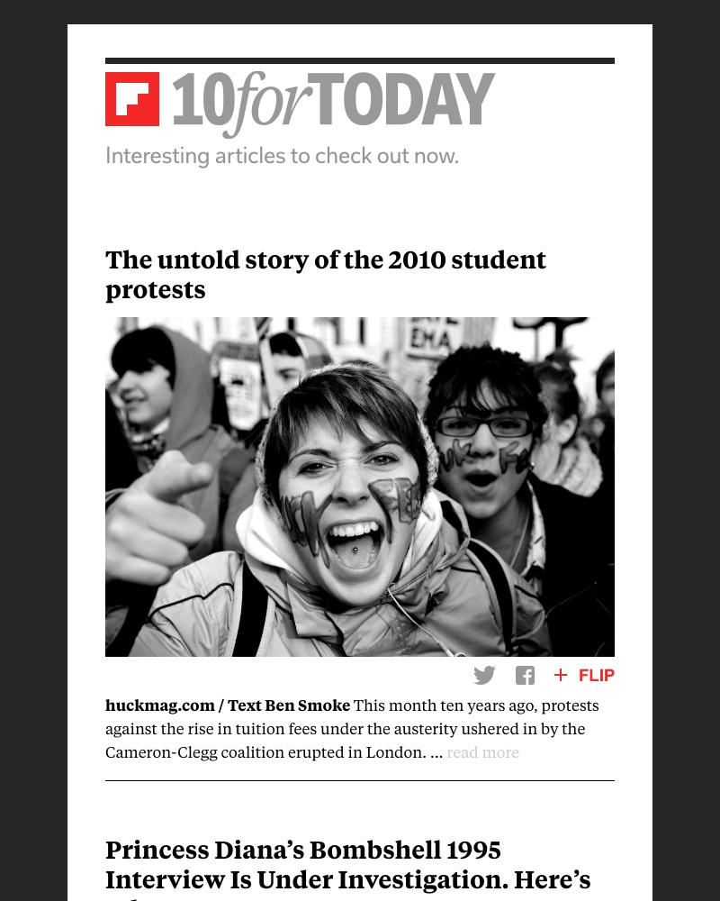 Flipboard - The untold story of the 2010 student protests
