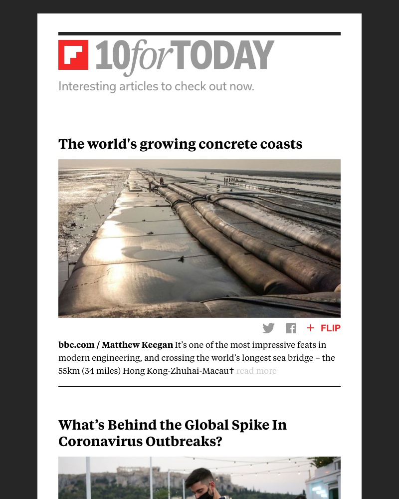 Flipboard - The world's growing concrete coasts