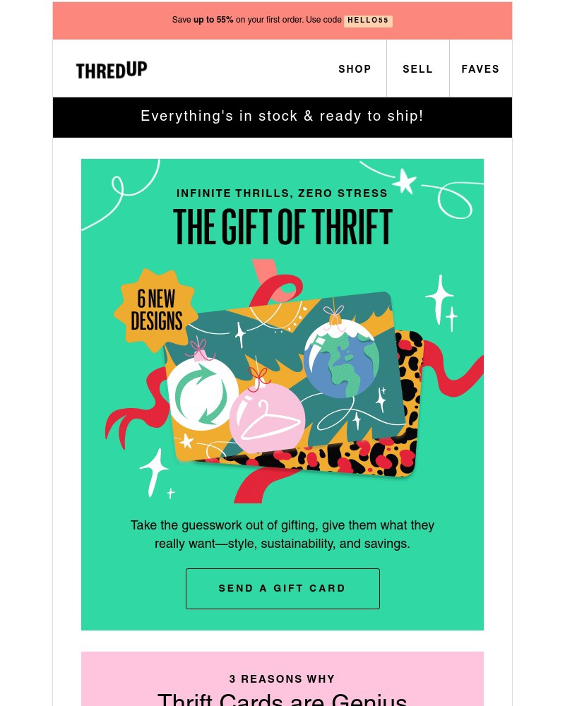thredUP - The zero-wait gift everyone wants. 🎁
