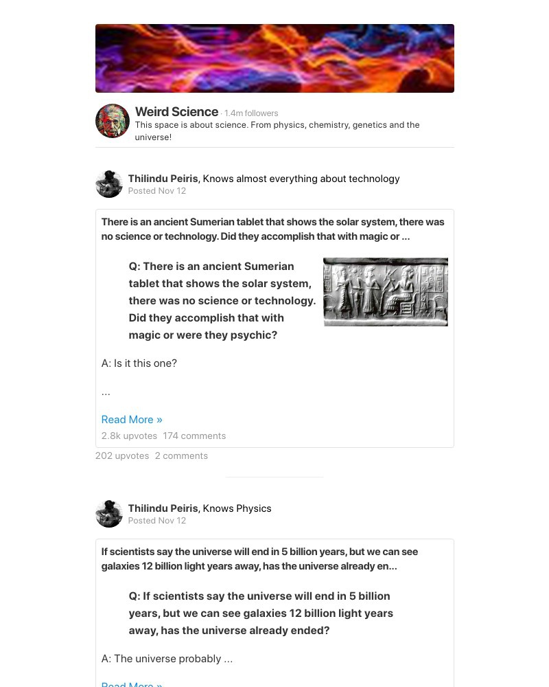 Quora - There is an ancient Sumerian tablet that shows the solar system, there was no science or technology. Did they accomplish that with magic or were th...