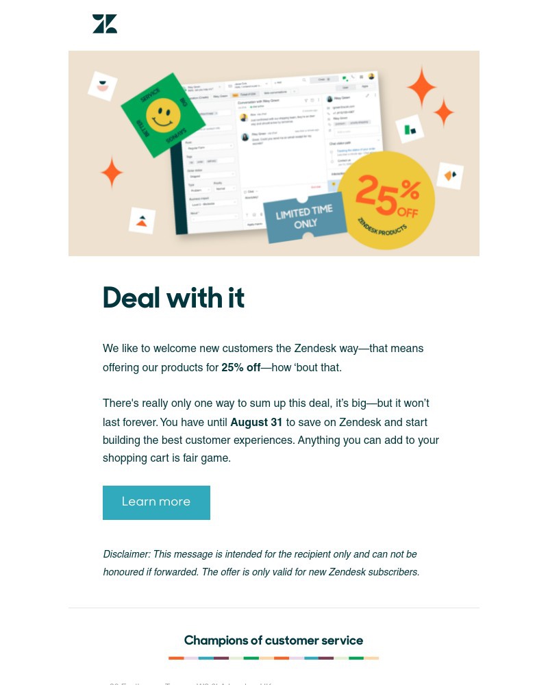 Zendesk - There’s still time to get 25% off Zendesk