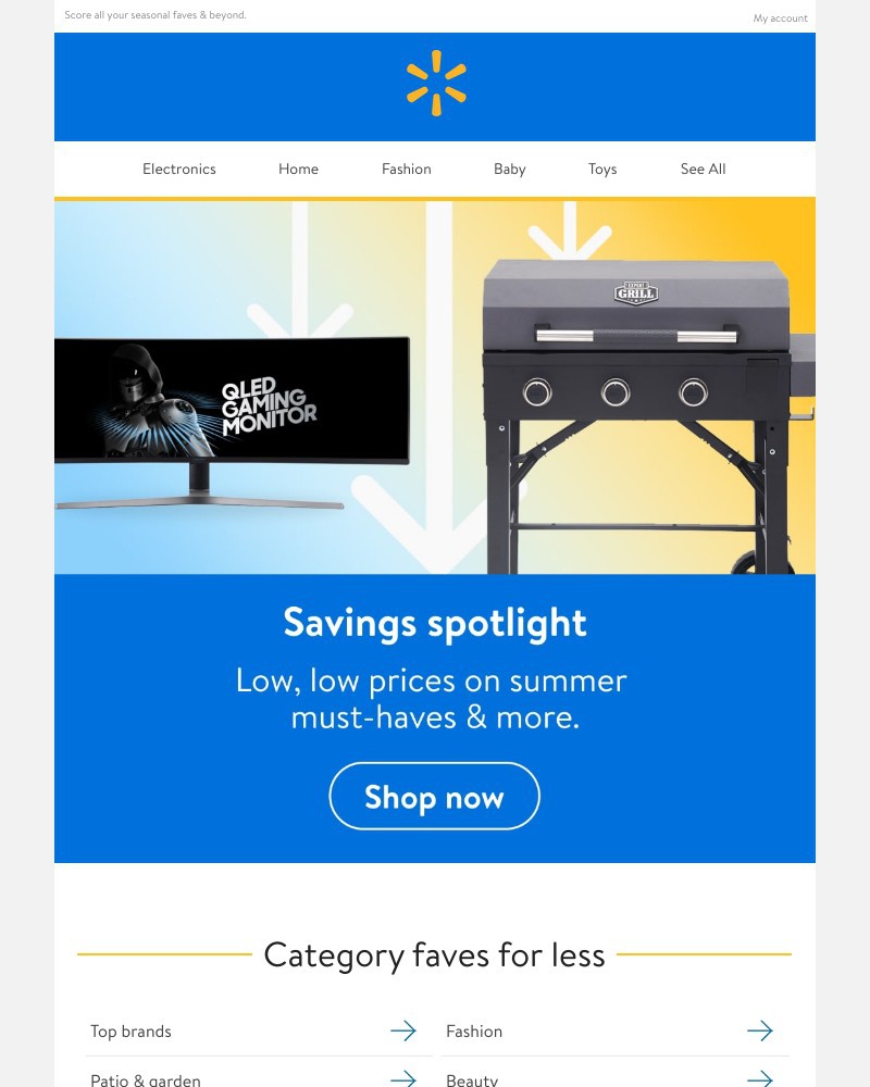 Walmart - These summer savings are hot ☀️