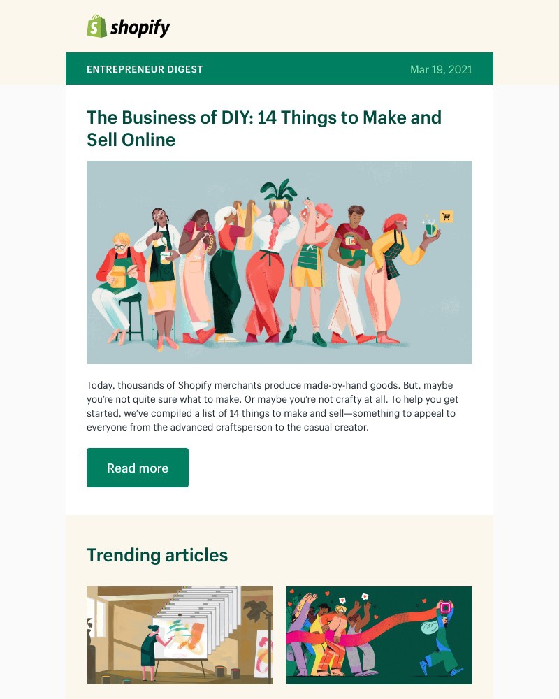 Shopify - Things to make and sell 🛠️