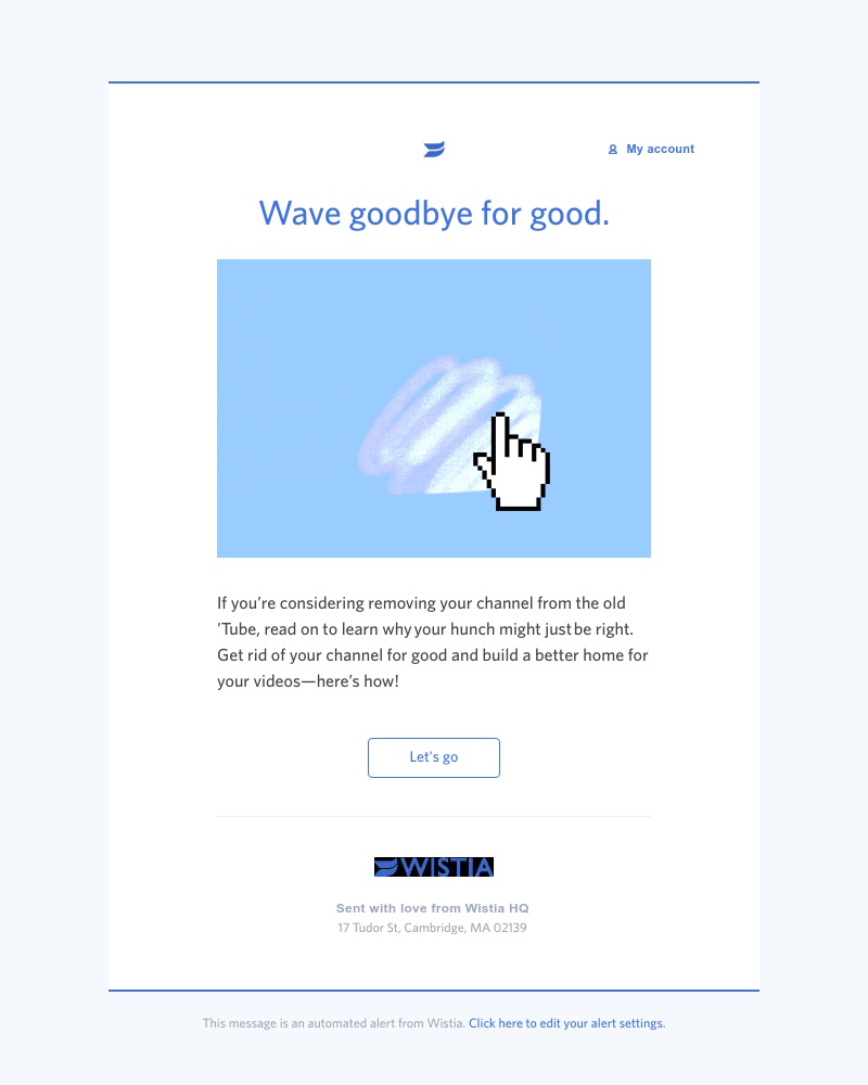 Onboarding on Wistia video screenshot