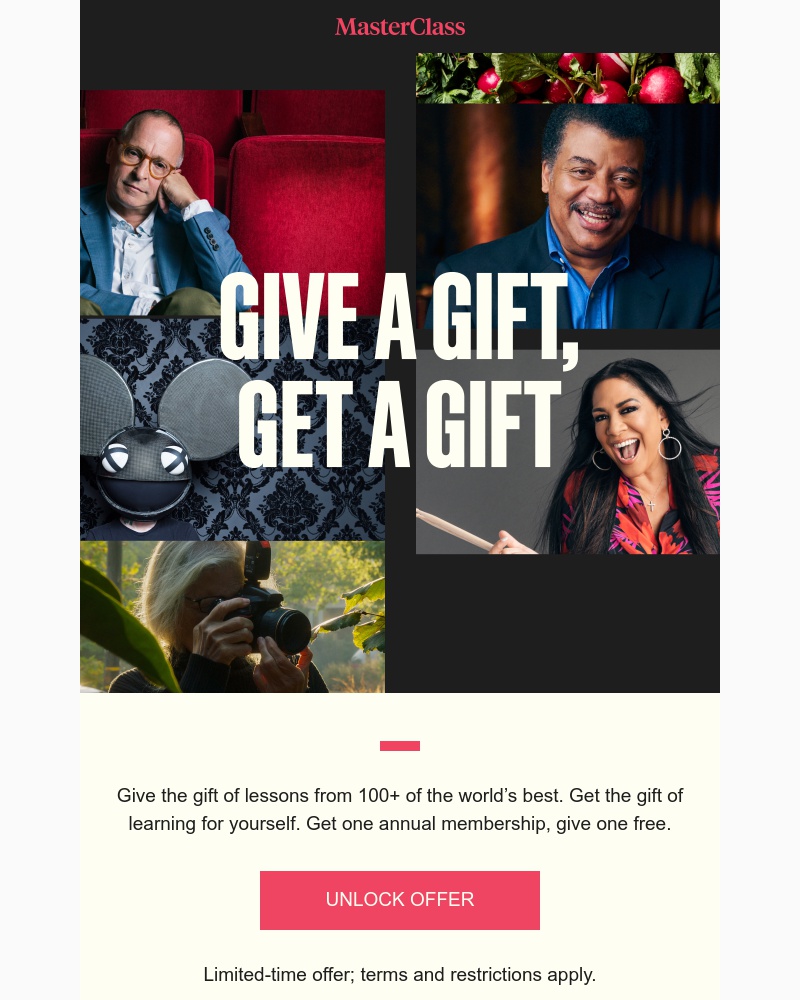  - This Cyber Monday: Give one. Get one free.