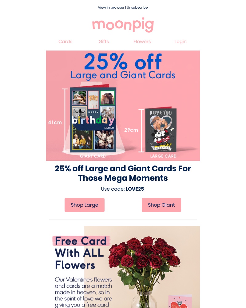 Moonpig - This email is full of treats...🍫💐