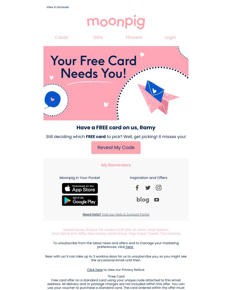 Moonpig - ⚠️ This is not a drill! ⚠️