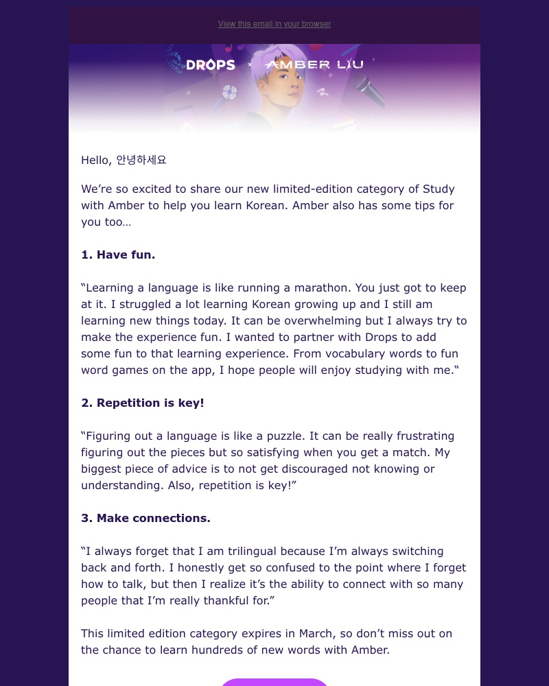Drops - Tips on learning a new language 🎓