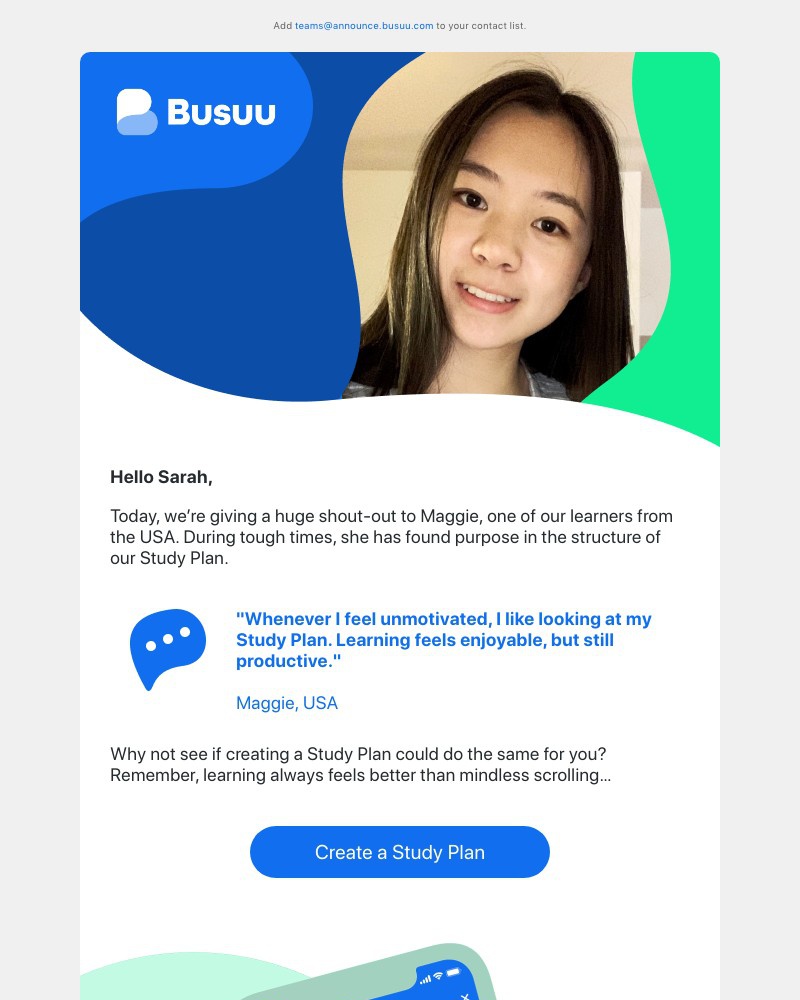 Onboarding on Busuu video screenshot